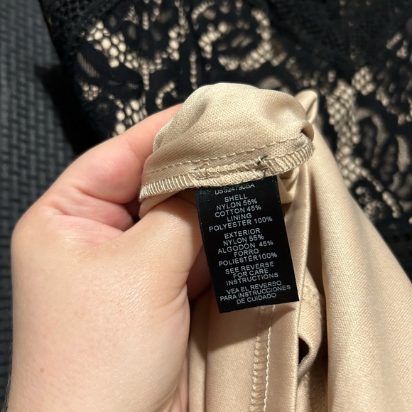 NEW Altar’d State Midi Length Adjustable Strap Black Lace Dress Women’s Sz Large - Picture 8 of 9